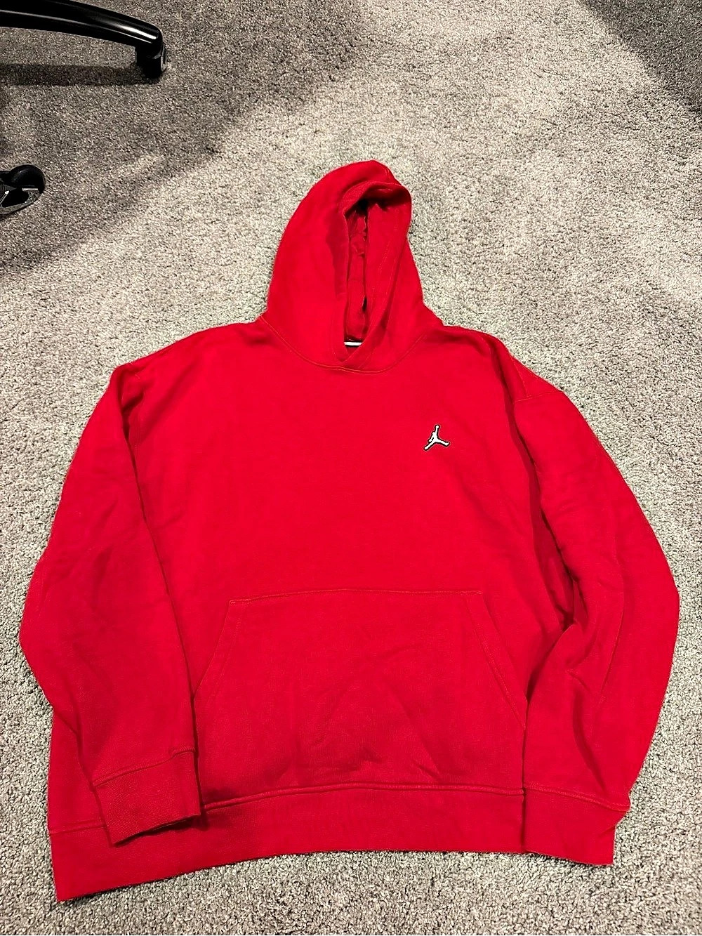 Jordan Essentials Fleece Pullover Hoodie Red Hoodie